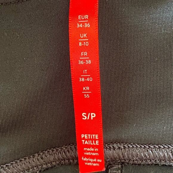 SPANX Faux Leather Leggings in Black, Size Small Petite - Picture 5 of 14